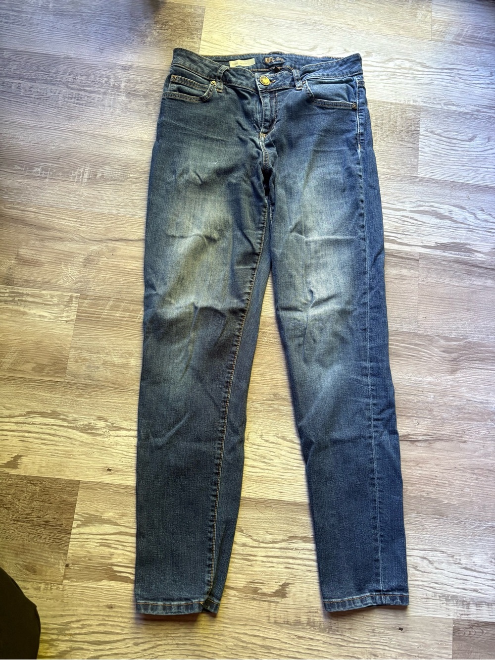 KUT from the Kloth Women’s Diana Curvy Skinny Fit Dark Wash Blue Denim Jeans